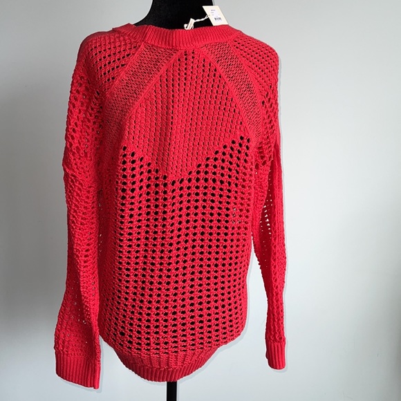 Maje open knit work cotton sweater. Size 2 - Picture 4 of 5